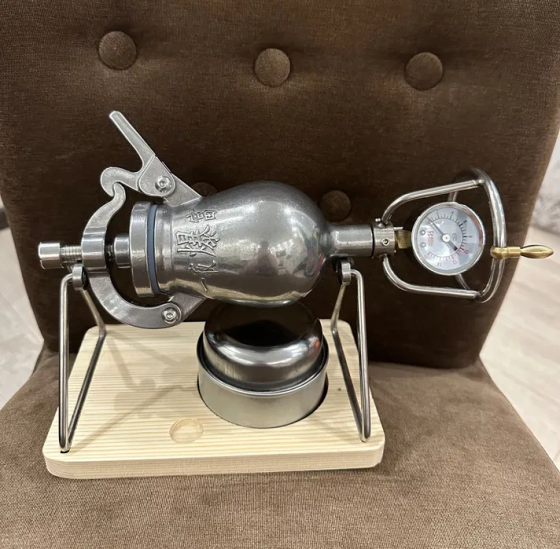 Мини-машина пушка для попкорна из нержавеющей стали Серебристый Киев