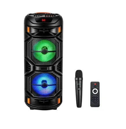 Портативная Bluetooth колонка ZQS8221 40Вт с микрофоном и пультом ДУ, USB/TF/FM, LED подсветка Одесса