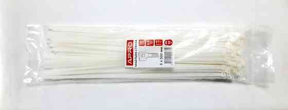 Хомут пластиковий APRO 8x500мм білий (100шт) Вінниця