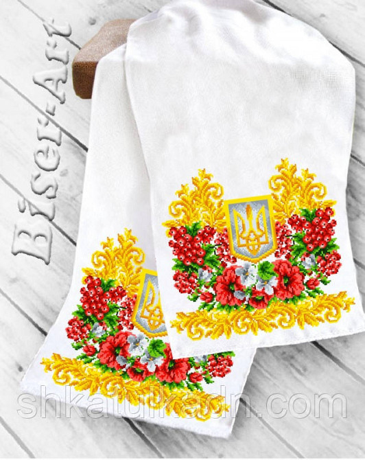 Схема для вишивання бісером (нитками)рушник весільний Дніпро - фото 2