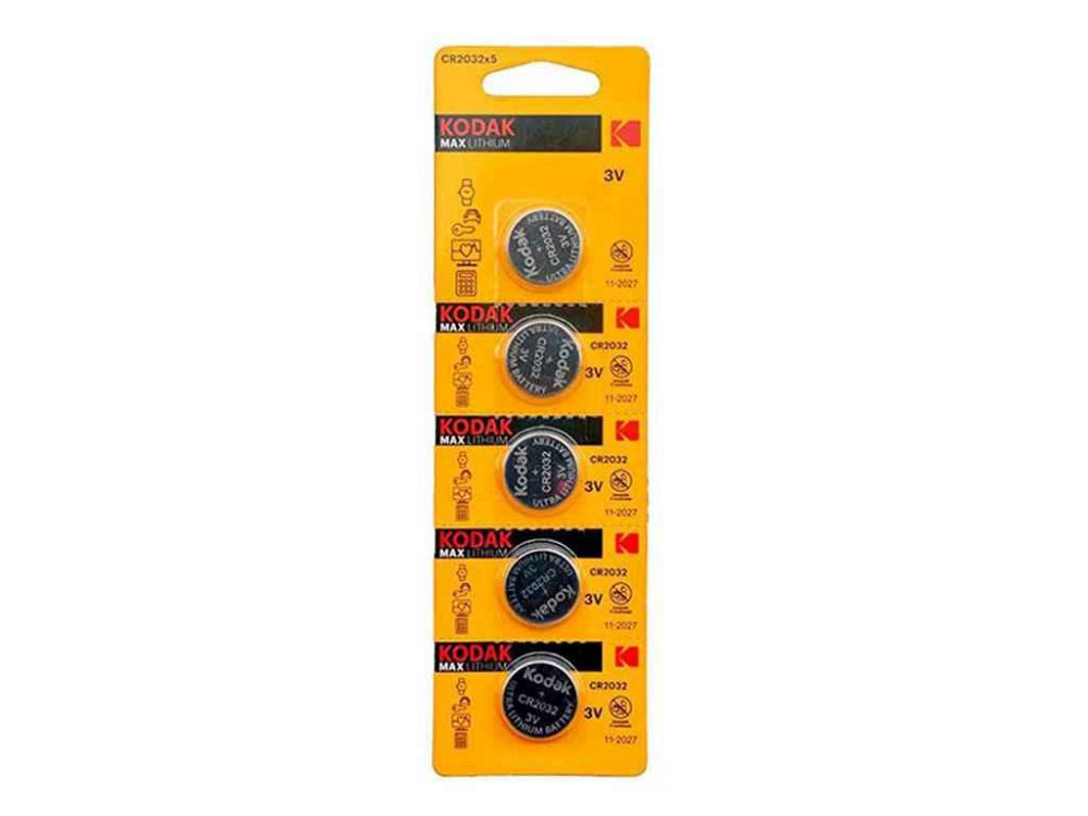 Батарейка літієва CR2032 МАХ Lithium 5шт (блістер) ТМ Kodak Київ - фото 1