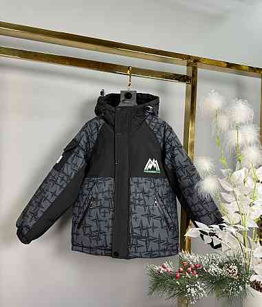 Детская зимняя куртка на мальчика 128 на холофайбере Николаев