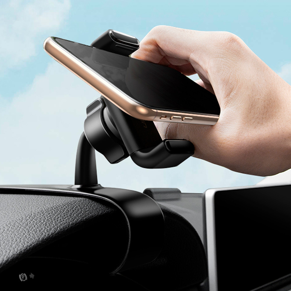 Автодержатель для телефона UGREEN LP189 Dashboard Snap Clip Phone Holder Black Киев - изображение 6