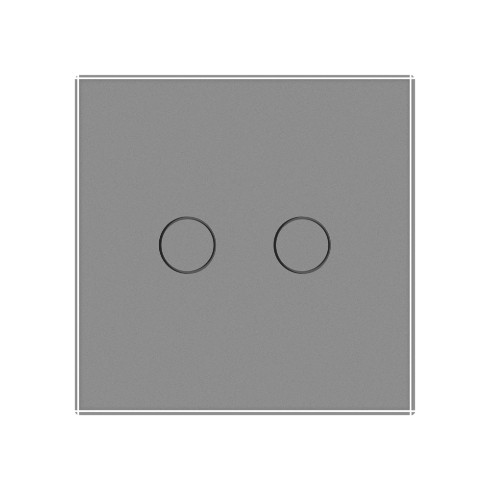 LIVOLO Розумний сенсорний прохідний/перехресний IP вимикач 2 сенсора LIVOLO сірий матове скло Коломия - фото 8