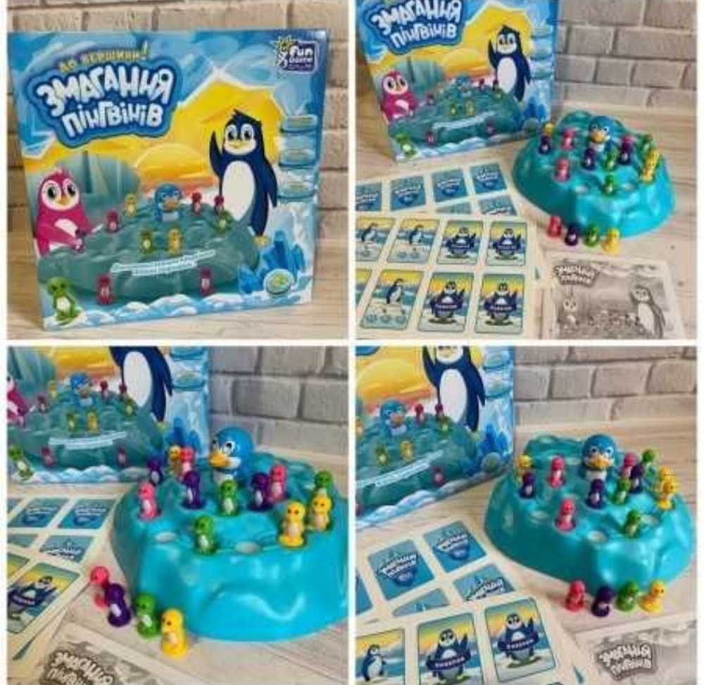 Гра настільна Fun Game 93296 Змагання Пінгвінів моркві перегони. Київ - фото 6