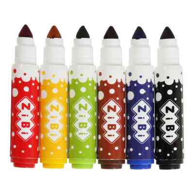 Фломастери ZiBi BABY Line SUPER JUMBO SUPERWASHABLE 6 кольорів (ZB.2816) Вінниця