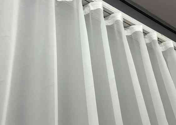 Тюль шифонова з принтом колір молочний з різнобарвним 1936т Київ