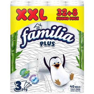 Туалетний папір Familia 3 шари 32+8 рулонів (8690536023493) Вінниця - фото 1