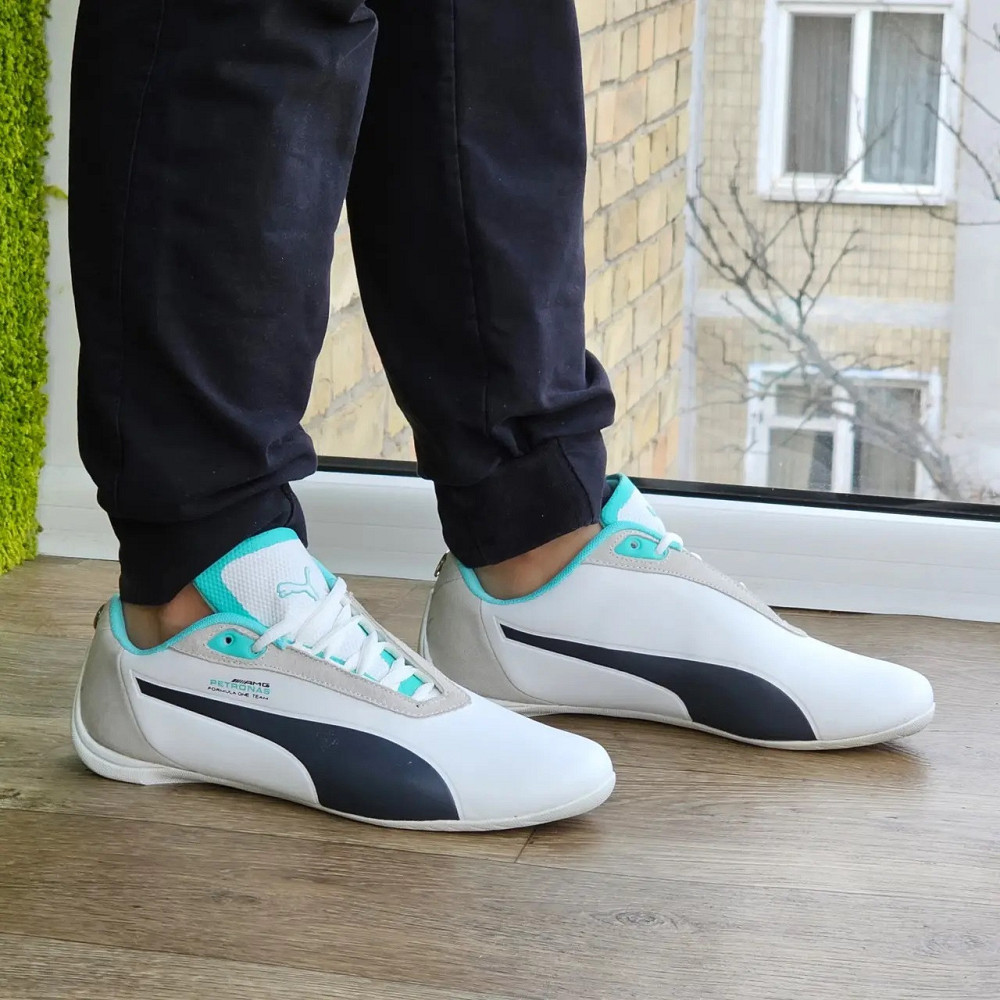 Кросівки Puma for AMG Білі Чоловічі Пума (розміри: 41,42,43,44,45) Відео Огляд Дніпро - фото 5