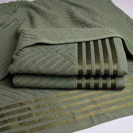 Полотенце для рук и лица махровое SOFT GM Textile 40х70см 500г/м2 (Хаки) Сумы