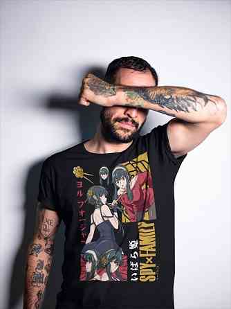 Футболка для мальчика аниме Шпион и семья оверсайз (рост от 165 до 180 ) Черний AnimeJ0510m Днепр