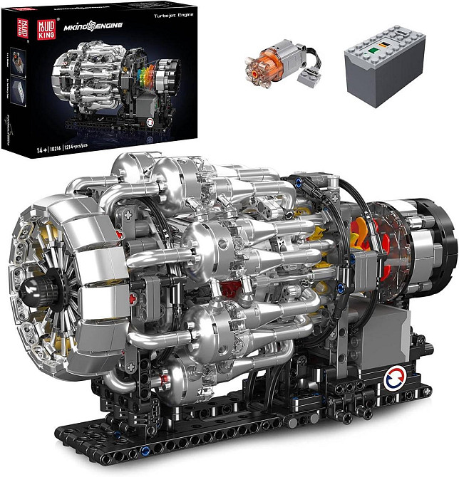 Конструктор Technic Турбореактивний двигун 1214 деталей — Mould King 10216, сумісний з LEGO Technic Київ - фото 1