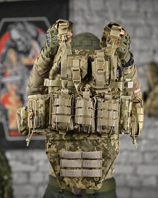 Якісна плитоноска Attack STATIX піксель ДЛ6478 Одеса - фото 2