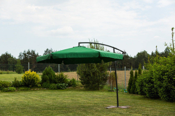 Парасоля садова кутова з нахилом 3 м Avko Garden + чохол Зелений Київ - фото 2