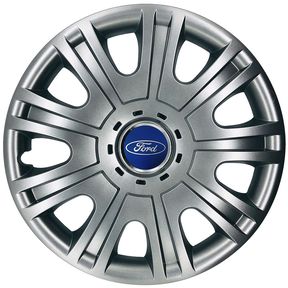 Автомобильные модельные колпаки R15 Ford 319 4шт, SJS, серебряные Киев - изображение 1