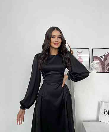 Женское элегантное миди платье со шнуровкой по бокам шелк Армани 46/48 Одесса