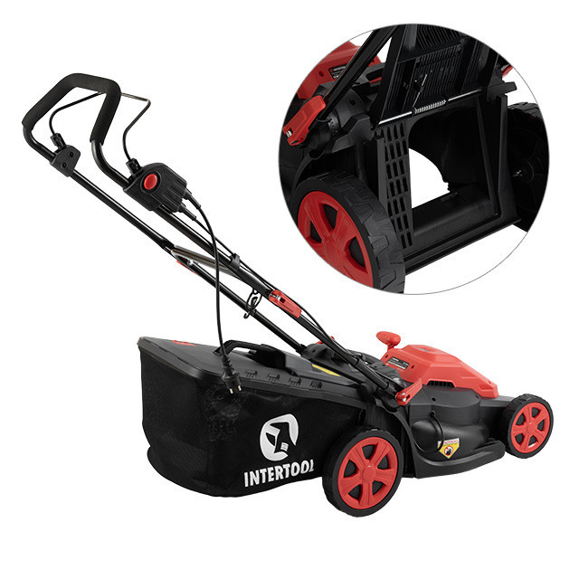 Газонокосилка электрическая 1.8 кВт, 230 В~50 Гц, 3200 об/мин, ширина захвата 400 мм, высота среза 25-75 мм, контейнер 40 л, STORM Киев - изображение 5