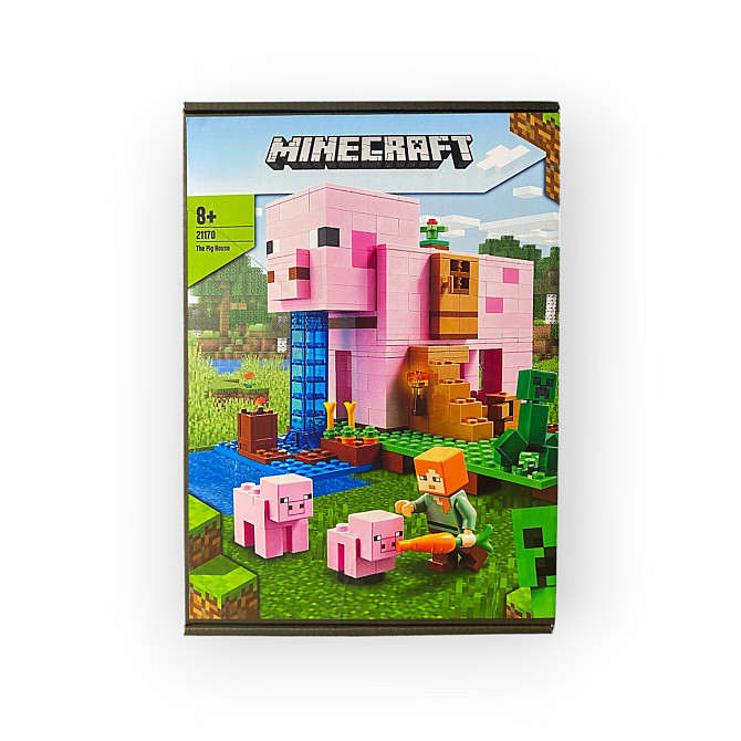Конструктор Minecraft Будинок-свиня (21170), 490 деталей сумісний із lego-лего Запоріжжя - фото 7