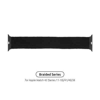 Ремешок для смарт-часов Armorstandart Braided Solo Loop для Apple Watch 42 (Series 11-10)/41/40/38 Charcoal Size 6 (144 mm) (ARM58062) Винница