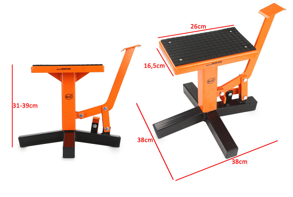 Домкрат подставка металлическая для мотоцикла 136 кг BJC Mar-Pol (M80160) Нововолынск - изображение 9