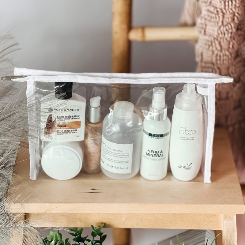 Набір силіконових косметичок трапецій 2шт (Білий) Суми - фото 7