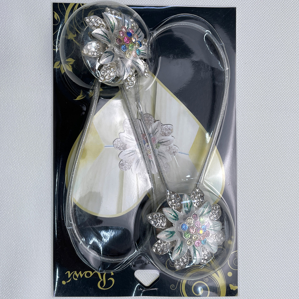 Магніти для штор та гардин "Flowers" набір 2 шт Різнокольоровий (81-210) Київ - фото 8