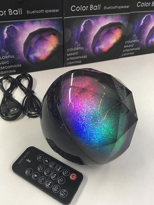 Колонка портативна світна Color Ball Q-52/SP-01 (40 шт./ясть) Одеса - фото 1