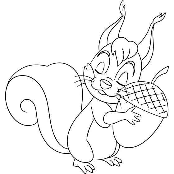 Розпис по полотну "Руда білочка" 15114-AC 25х30 см Вінниця