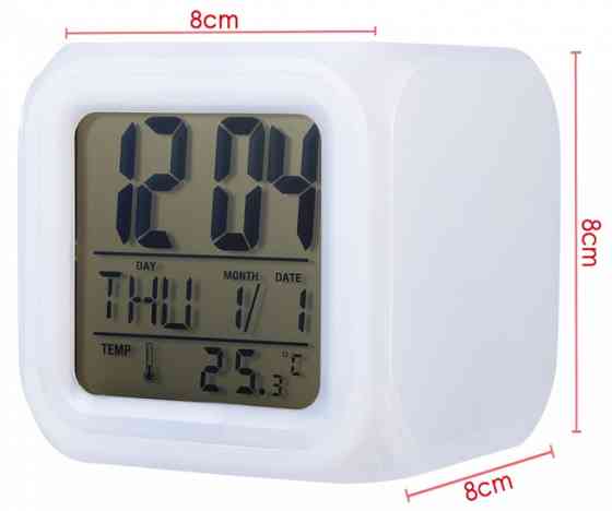 Годинник будильник хамелеон із термометром Вінниця