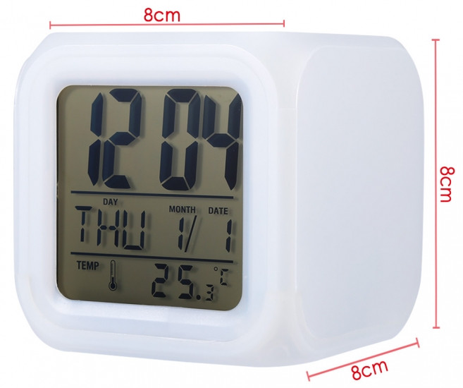 Годинник будильник хамелеон із термометром Вінниця - фото 2