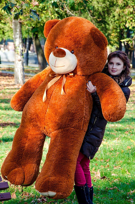 М'яка  іграшка подарунок на 8 березня плюшевий ведмедик Ветли 200 см Коричневий Тернопіль - фото 3