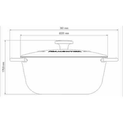 Кастрюля Tramontina Trento 6л (20805/028) Винница