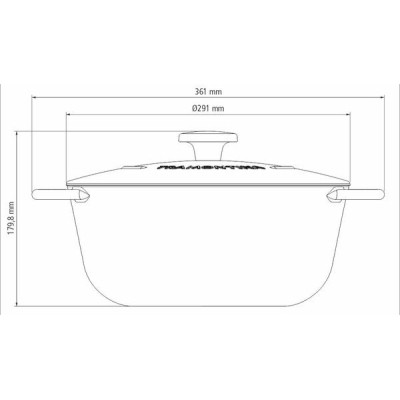 Каструля Tramontina Trento 6л (20805/028) Вінниця - фото 2
