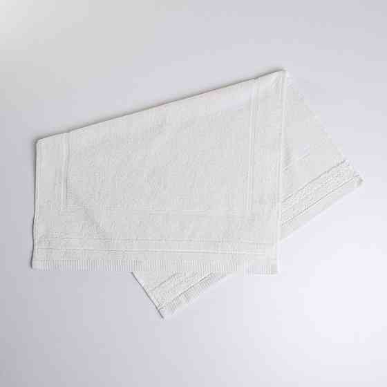 Махровое полотенце для ног Коврик GM Textile 50х70см 500г/м2 (Белый) Сумы