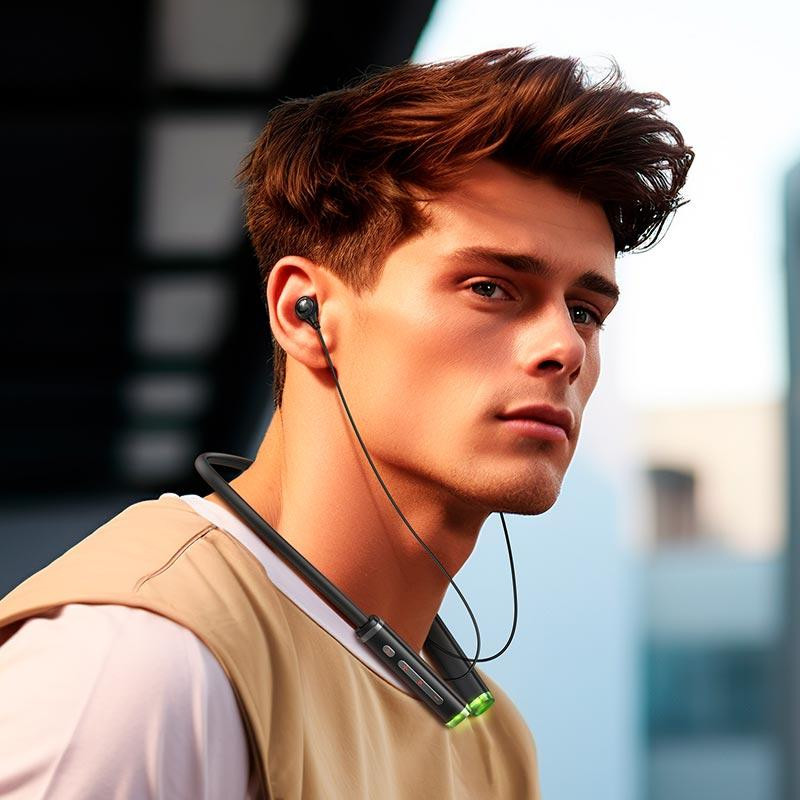 Навушники бездротові Bluetooth HOCO ES72, чорні Вінниця - фото 3