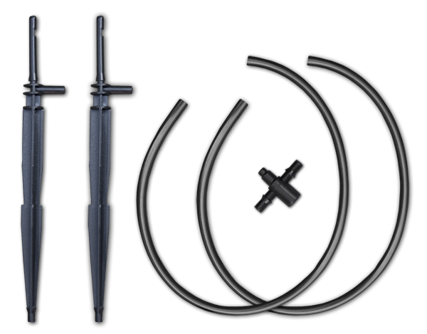 Комплект для прикореневого зрошення з прямою крапельницею х2, під шланг 4мм, DSK-2121L Київ - фото 1