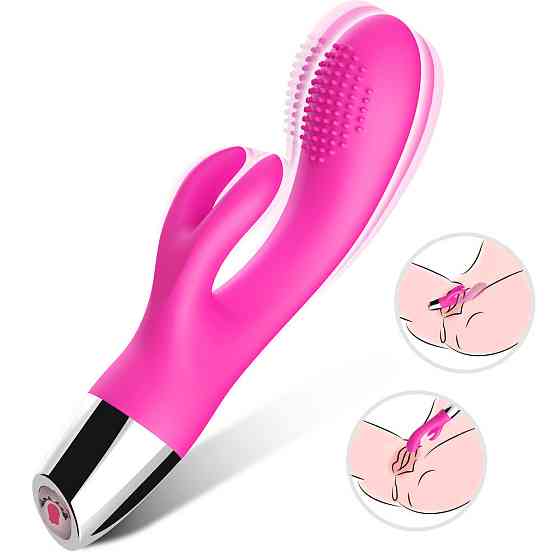 Вібратор з подвійною стимуляцїєю Rabbit pink Sex Aura Київ