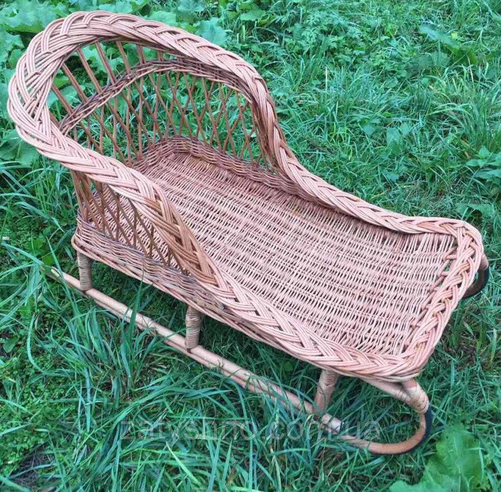 Плетеные саночки| санки для детей и взрослых | саночки  на подарок | санки из лозы Киев - изображение 1