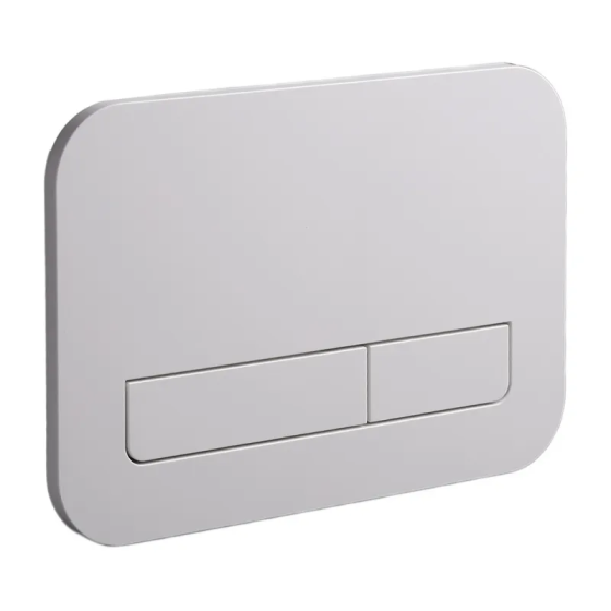 Панель змиву Koer KT-0609-03 240x160x7mm пластикова, кнопка лінійна (колір білий) (KR6129)   ( 26851 ) Харків