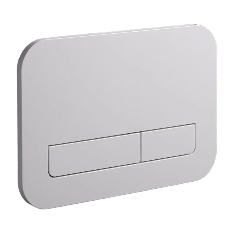 Панель змиву Koer KT-0609-03 240x160x7mm пластикова, кнопка лінійна (колір білий) (KR6129)   ( 26851 ) Харків - фото 1