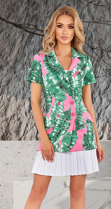 Стильний костюм зі спідницею в складку (44) Київ - фото 2