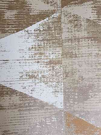 Шпалери вінілові на флізелін AS creation Geo Effect 0.53х10 геометрія трикутники 3д коричневі білі 38353-6 Київ