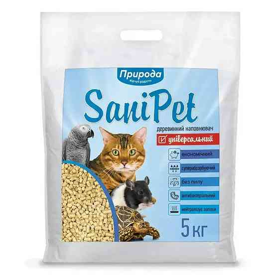 Деревний наповнювач "Природа" "Універсальний" натуральний, 5 кг Вінниця