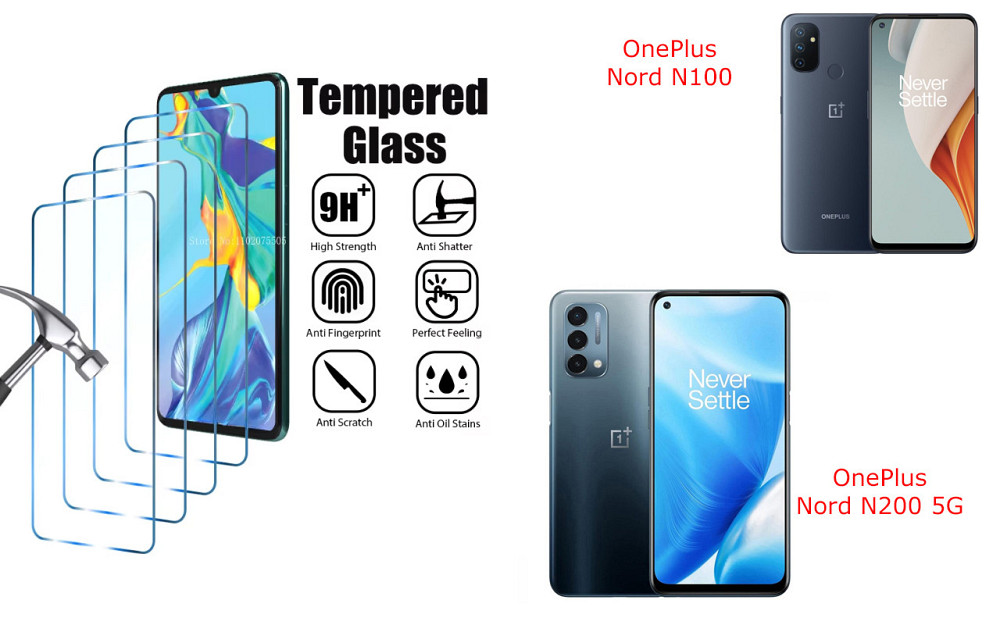 Защитное стекло ArmorGlass для OnePlus Nord N100, Nord N200 5G – устойчивое к царапинам и ударам Киев - изображение 1