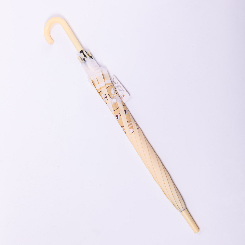 Дитячий жовтий зонт-трость полуавтомат 94 см Київ - фото 2