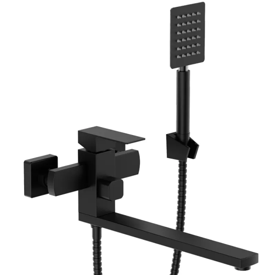 Змішувач для ванни Mixxus KUB-007 Euro чорний з нержавіючої сталі SUS304 Харків