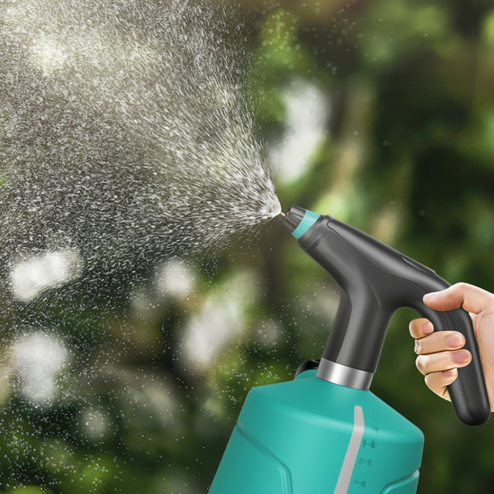 Ручний обприскувач для саду та городу акумуляторний портативний садовий, пластиковий, білий на 2 літри з подовжувачем Кам'янець-Подільський - фото 2