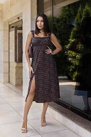 Літня жіноча сукня міді "Bella" | Батал Київ