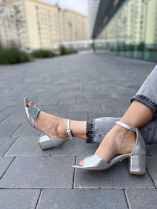 Nivelle Босоніжки жіночі NIVELLE 1468/6015-6033 срібні (літо, шкіра натуральна) (3704) лише 37р Коломия - фото 9
