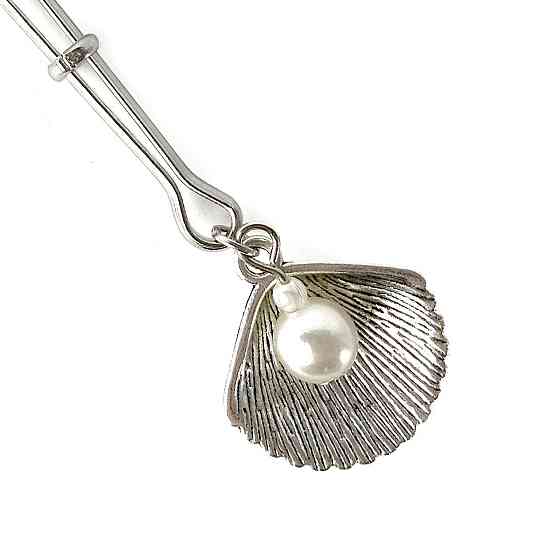 Затискач для клітора Art of Sex - Clit Clamp Silver Pearl Sex Aura Київ